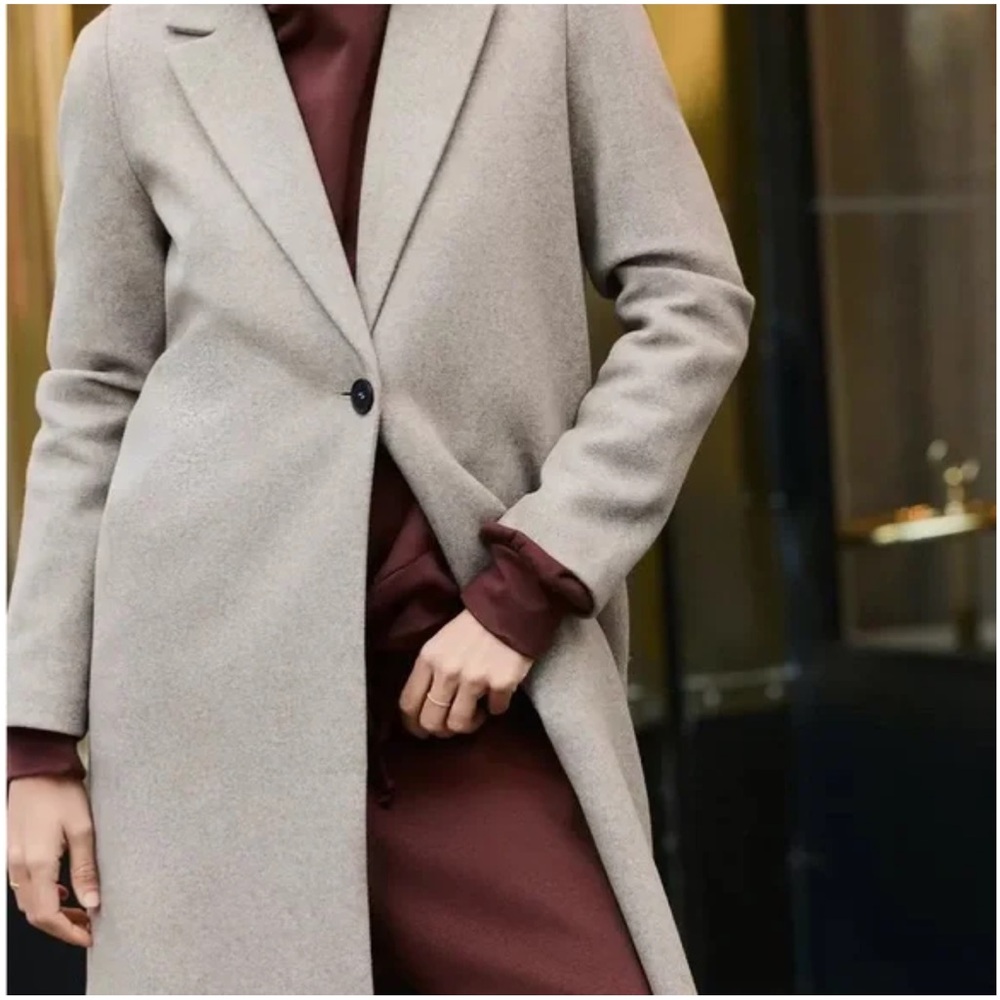 NWT Zara Beige Button Coat